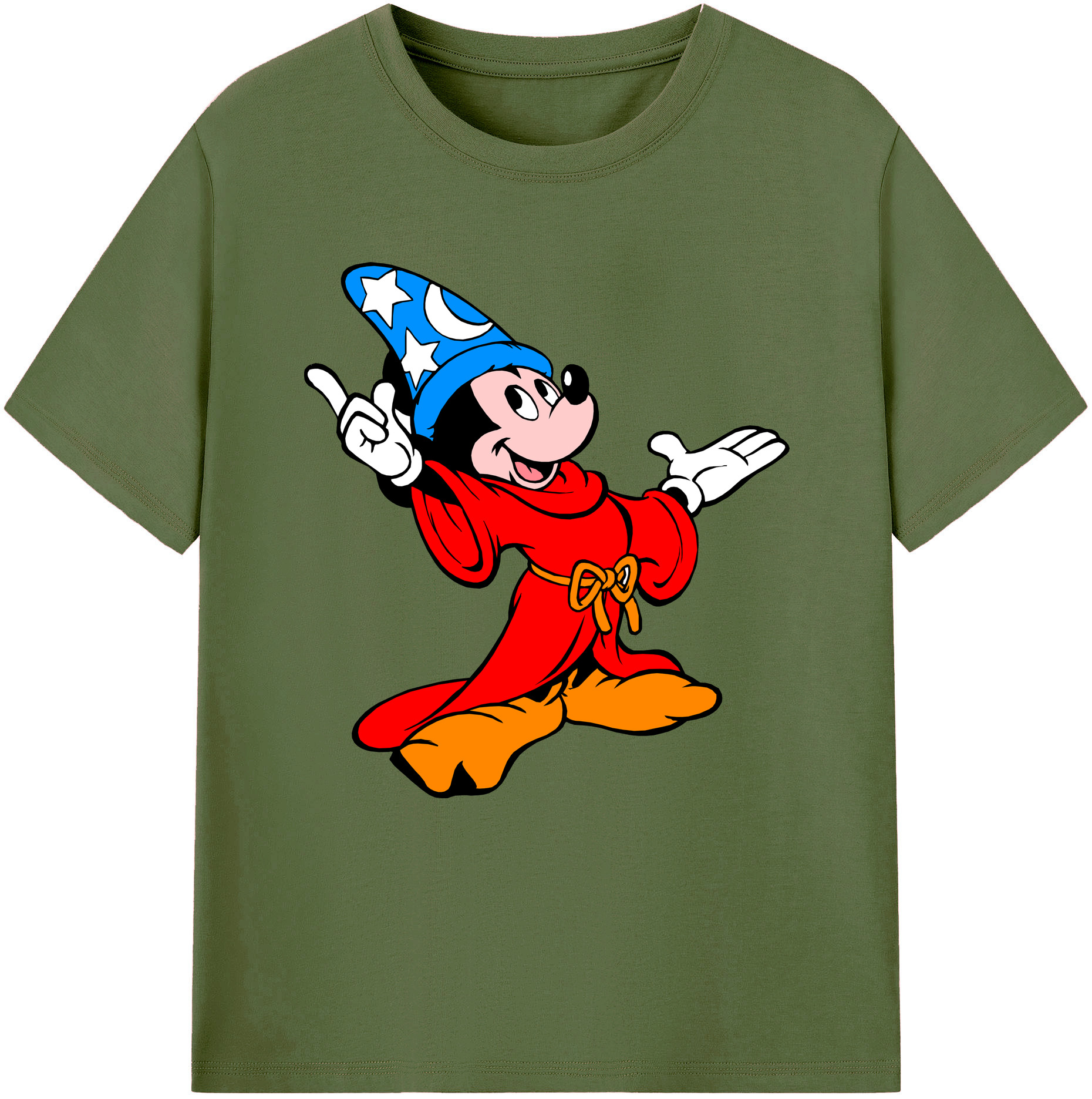 （画像用） ミッキーマウス Mickey Mouse 綿100％半袖Tシャツ（フロントプリント）